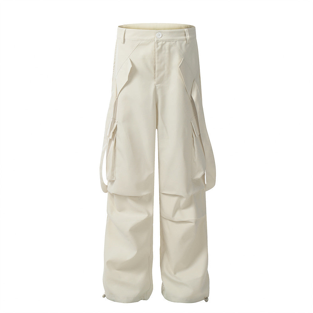 Men's Ribbon Pocket Pleats Pants