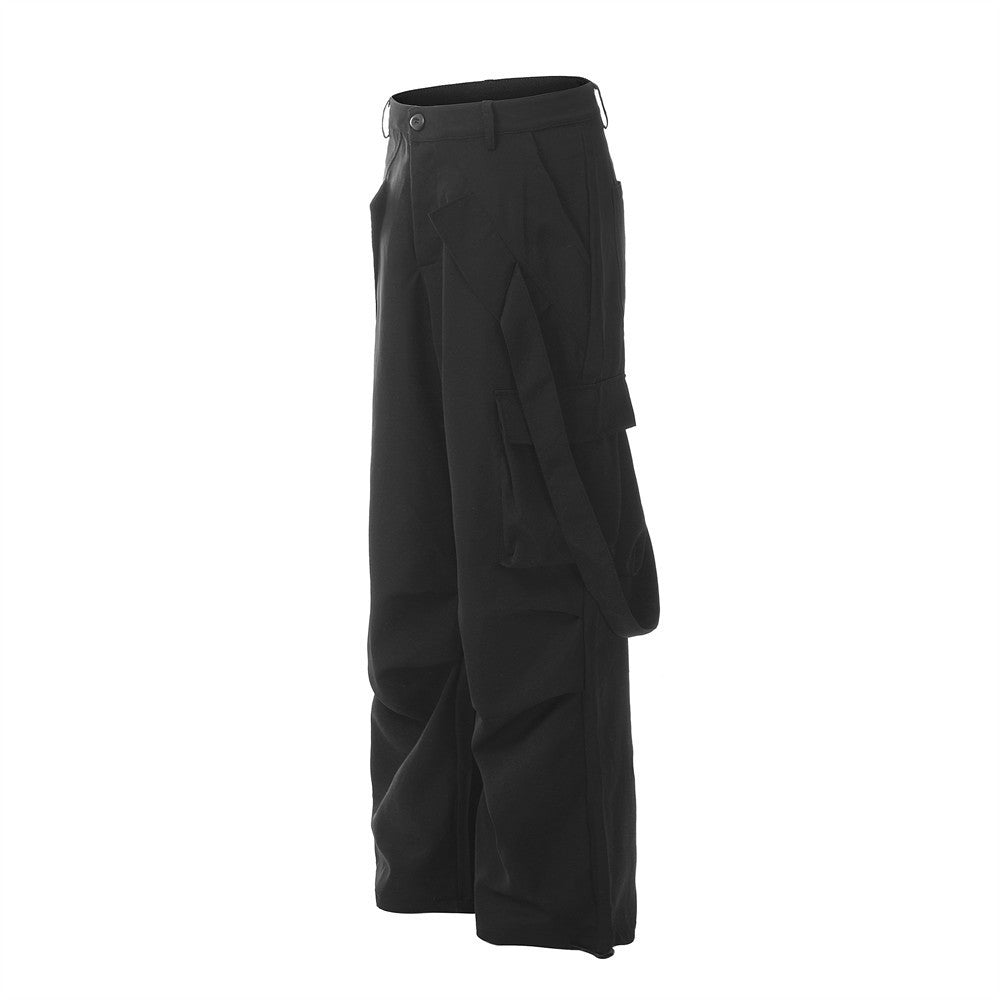 Men's Ribbon Pocket Pleats Pants