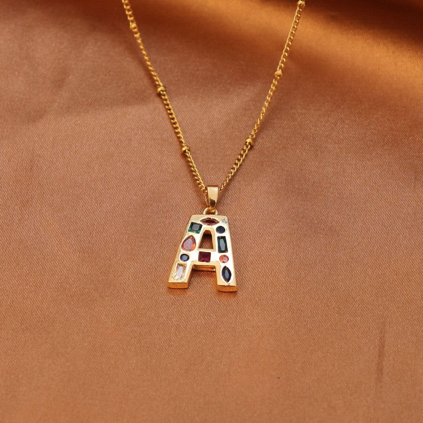 Initial letter necklace