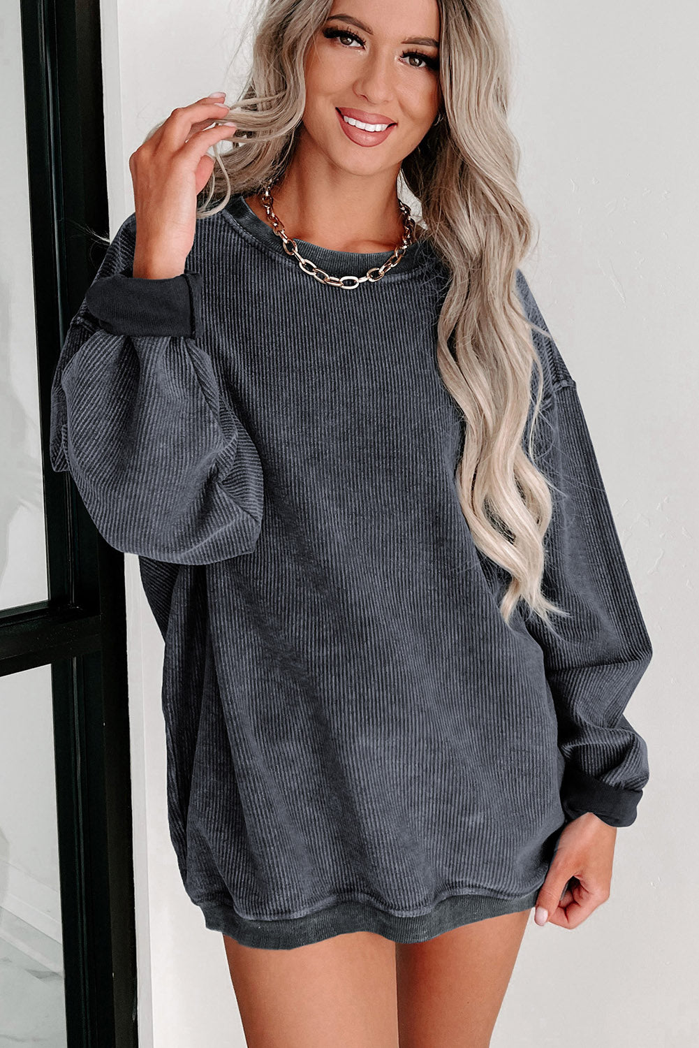 Women's Corded Sweatshirt
