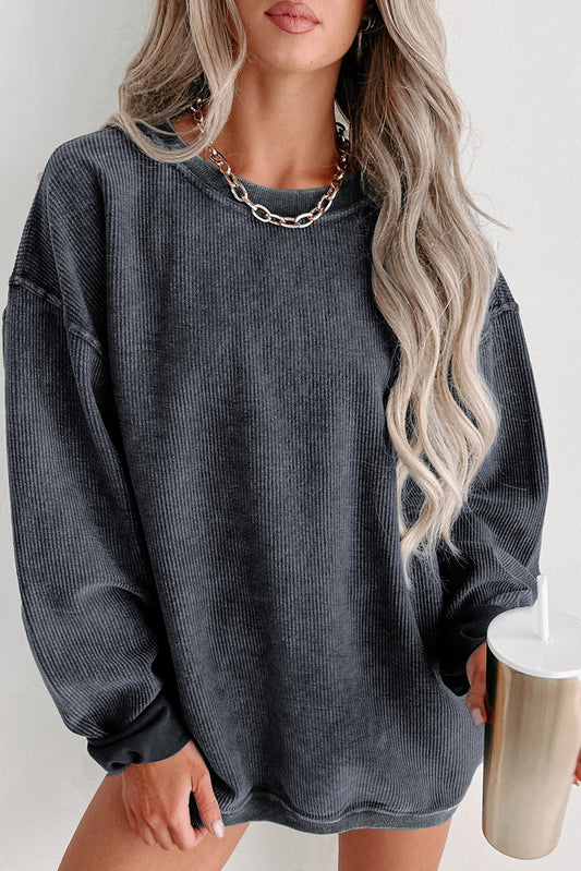Women's Corded Sweatshirt