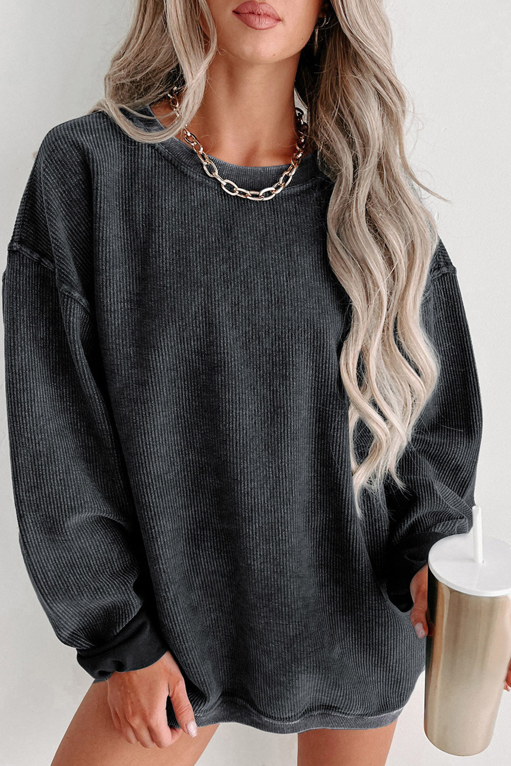Women's Corded Sweatshirt