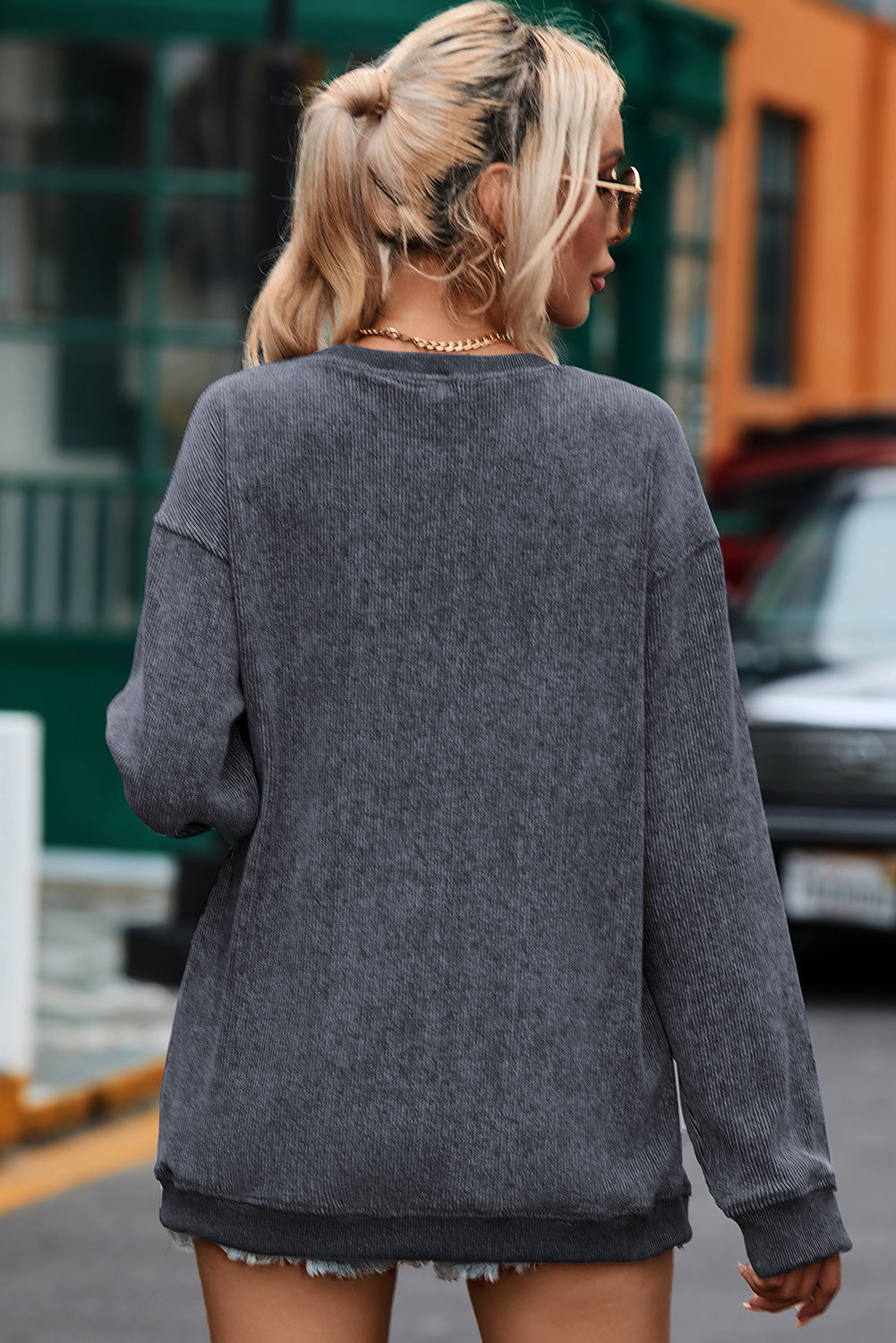 Women's Corded Sweatshirt