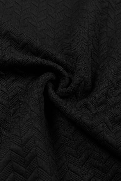 Beige Solid Textured Raglan Sleeve Pullover Sweatshirt