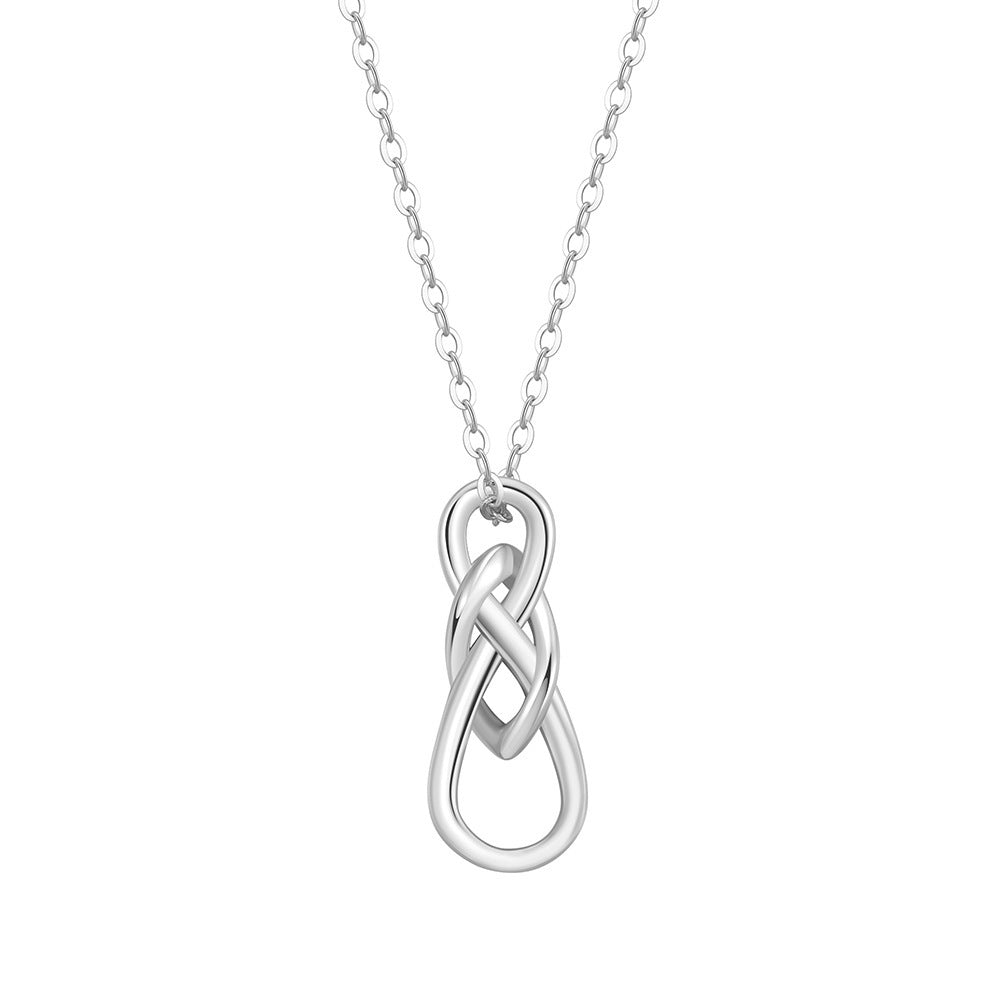 Sterling Silver Infinity Celtic Knot Pendant Necklace