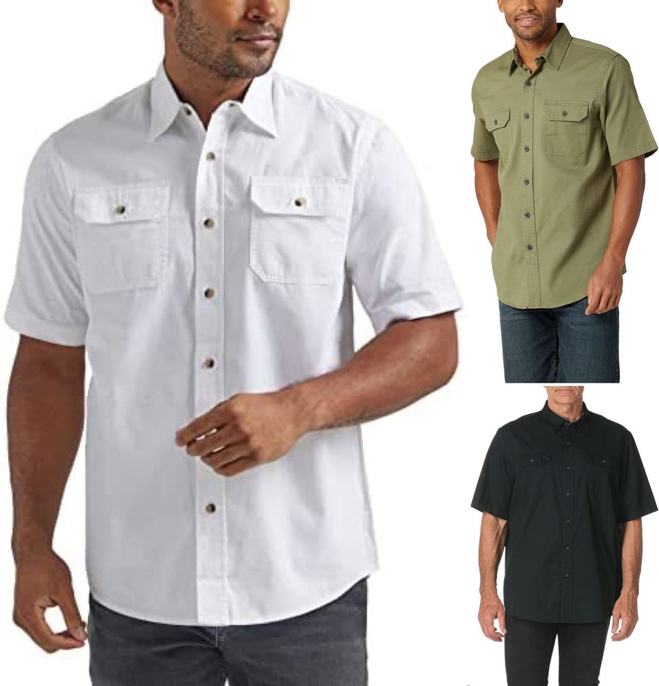 Fashion Men's Business Shirt Short Sleeve