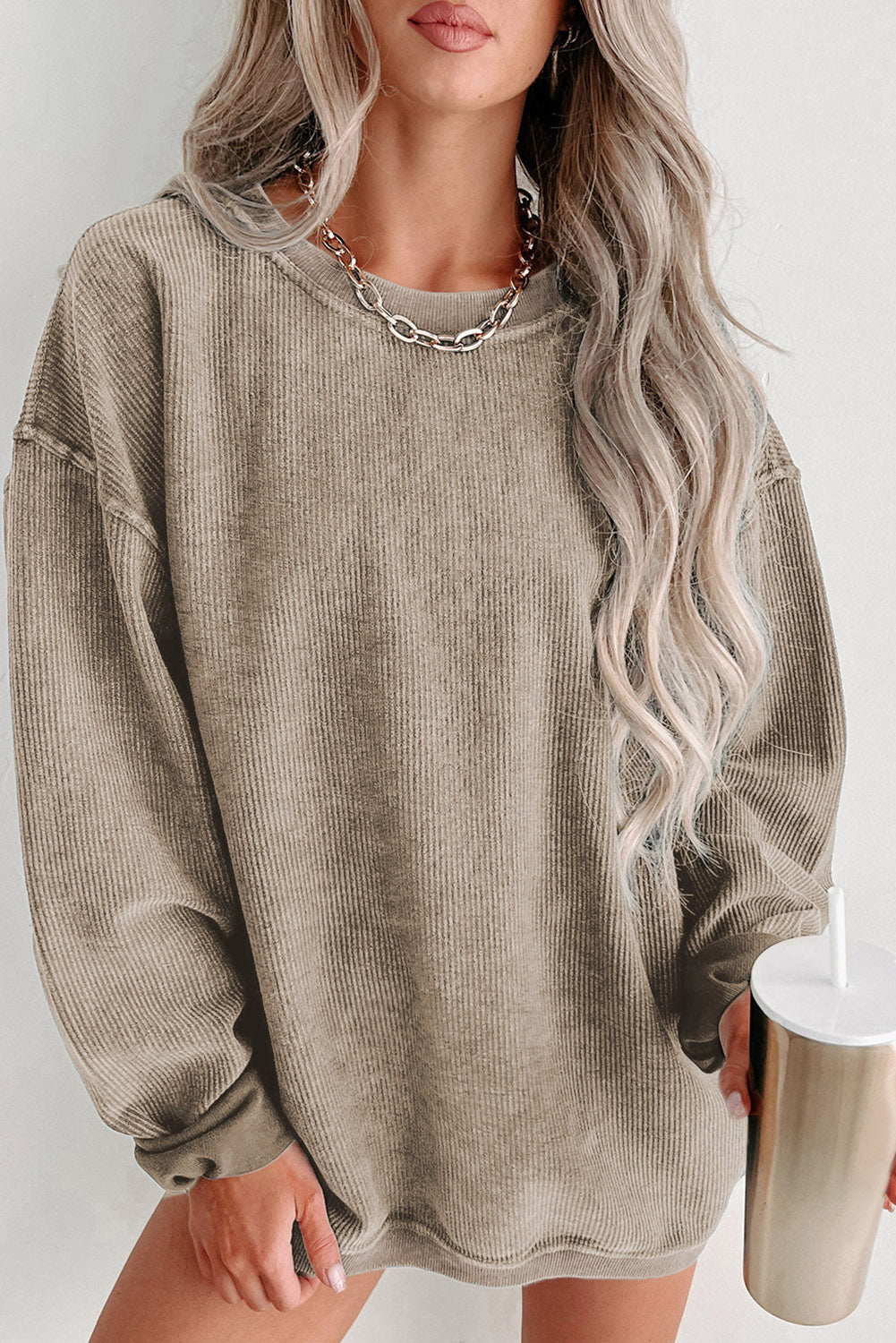 Women's Corded Sweatshirt