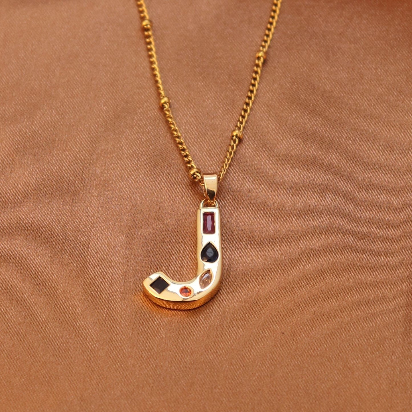 Initial letter necklace