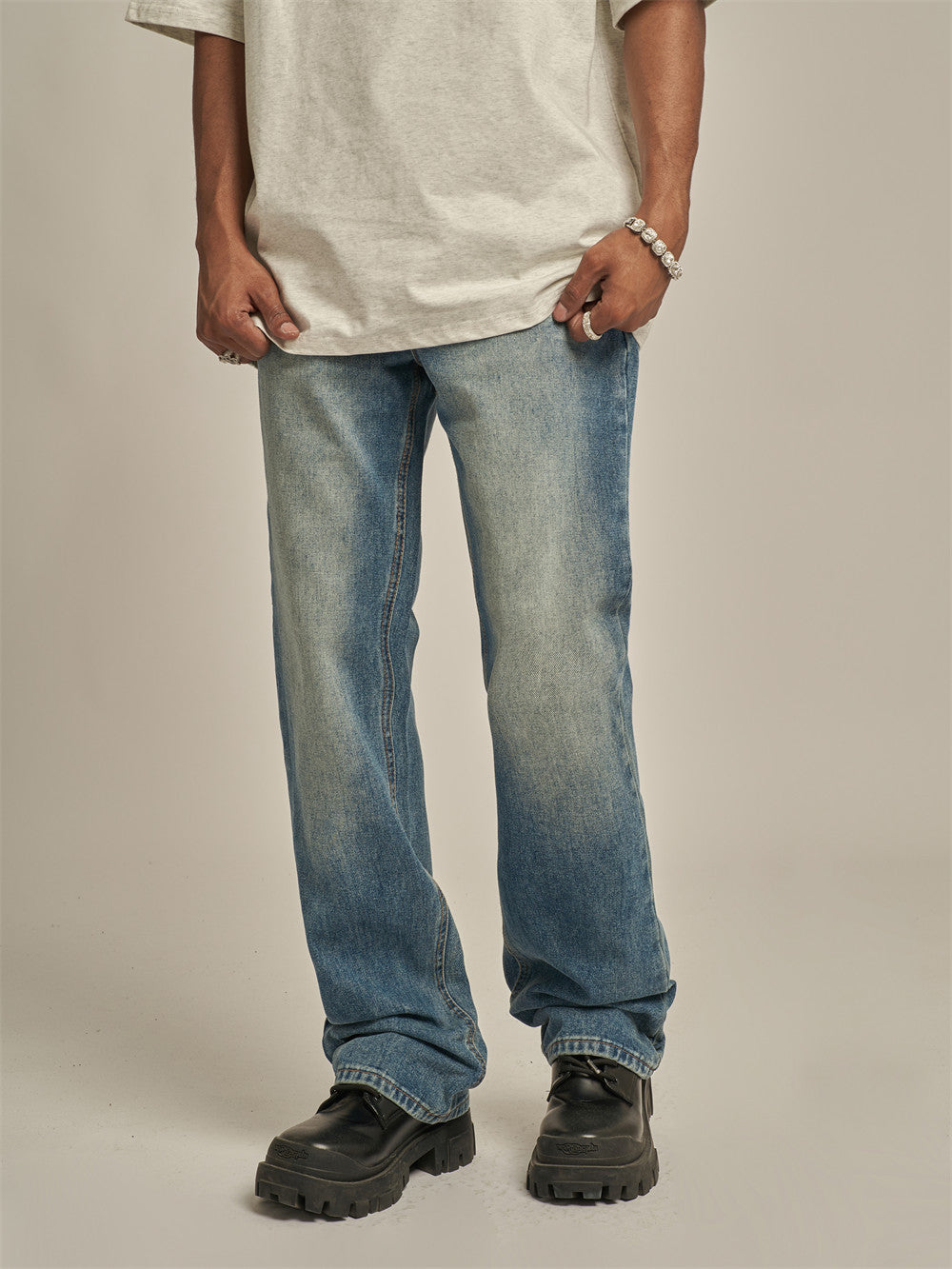 Men's Casual Straight Jeans