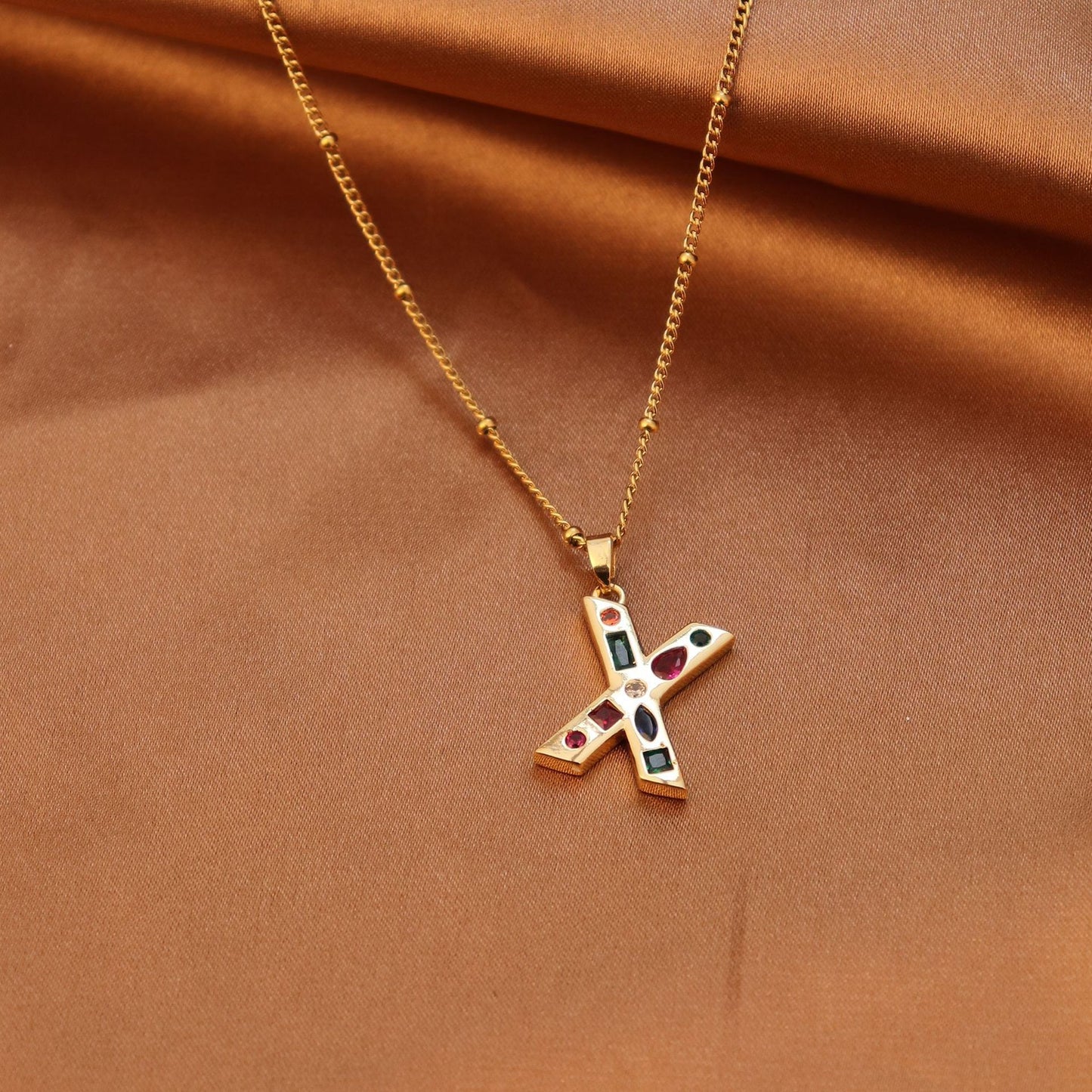 Initial letter necklace