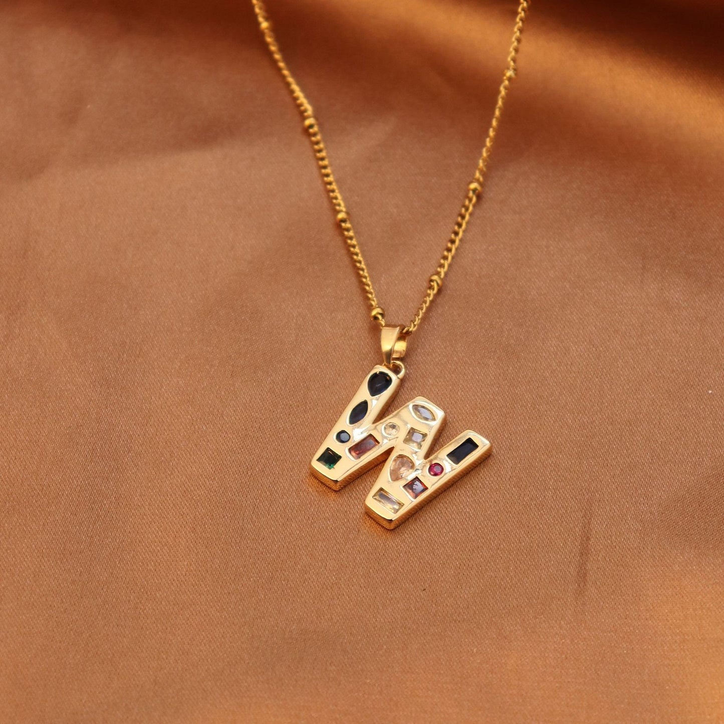 Initial letter necklace