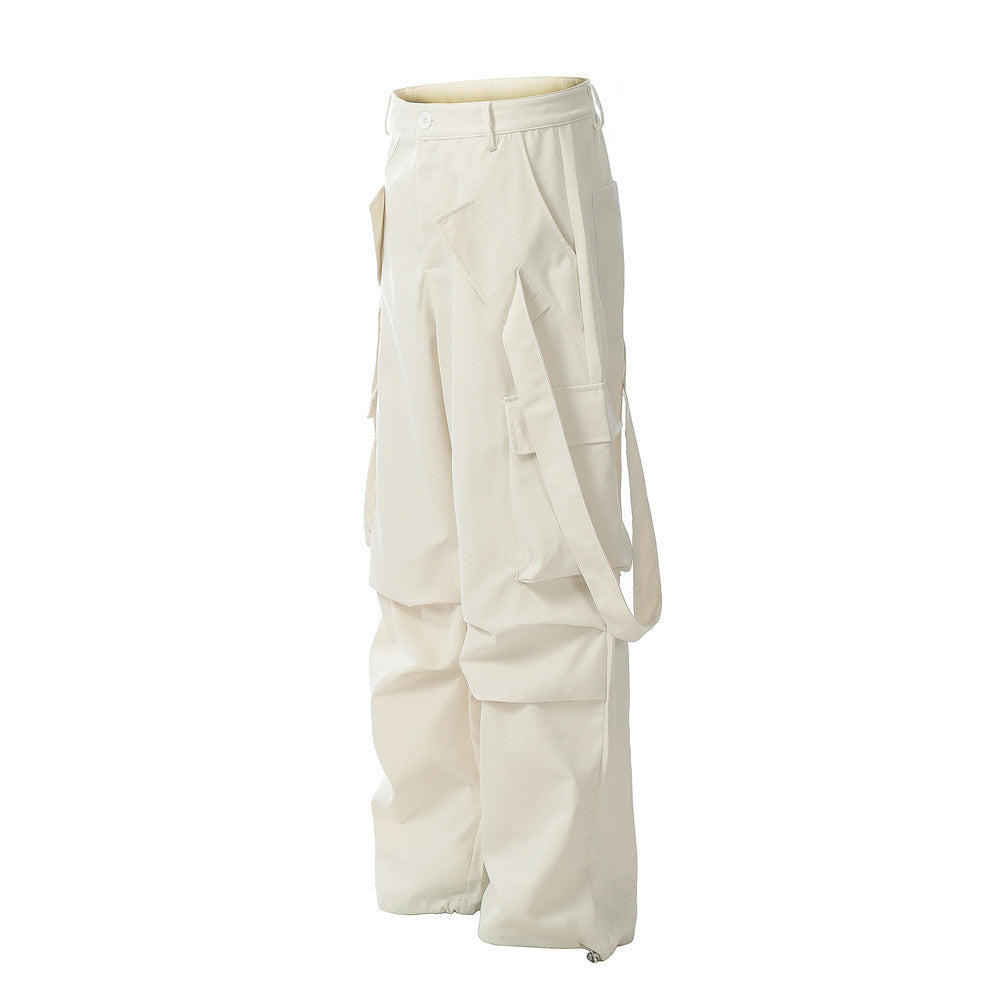 Men's Ribbon Pocket Pleats Pants