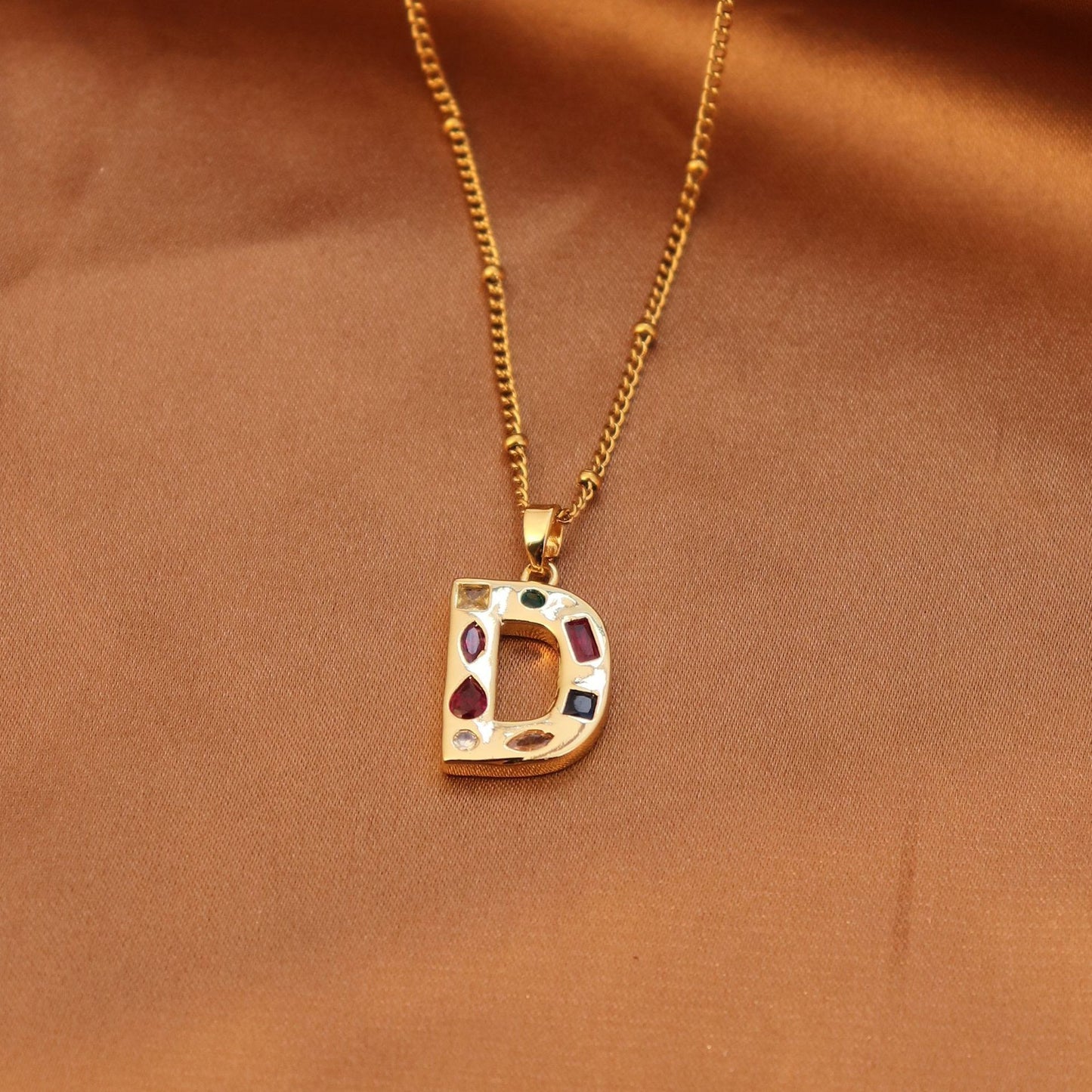 Initial letter necklace