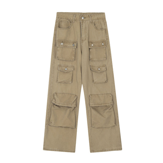 Men's Fashion Distressed Punk Cargo pants