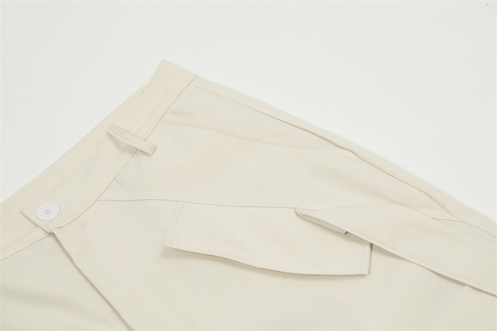 Men's Ribbon Pocket Pleats Pants