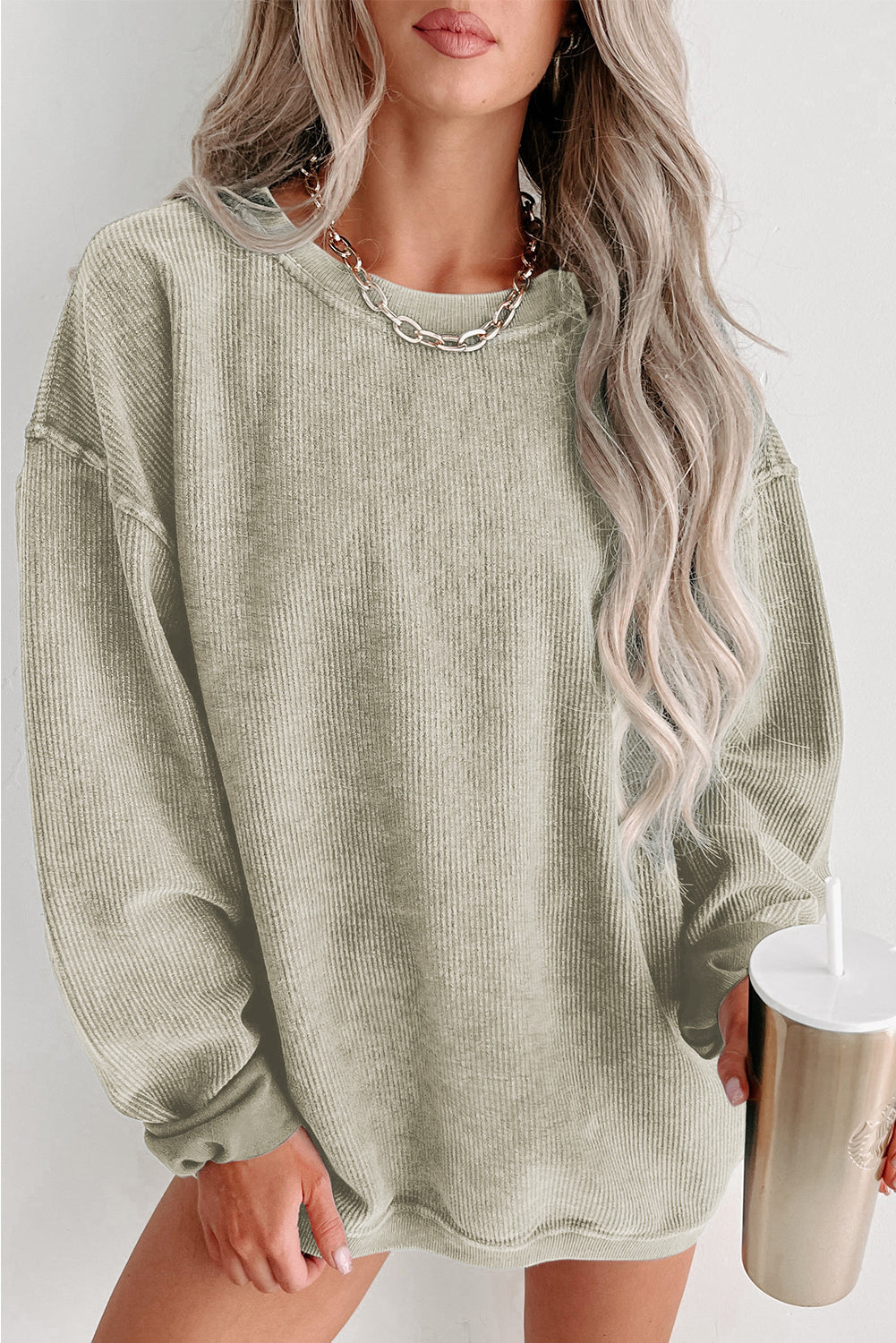 Women's Corded Sweatshirt
