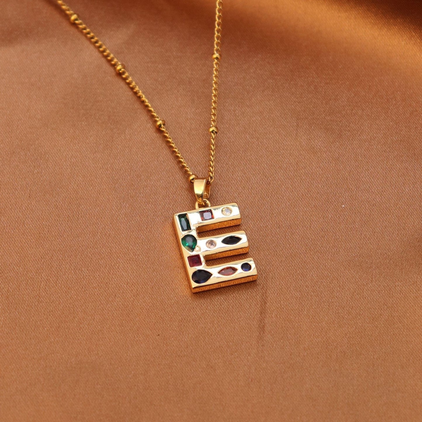 Initial letter necklace