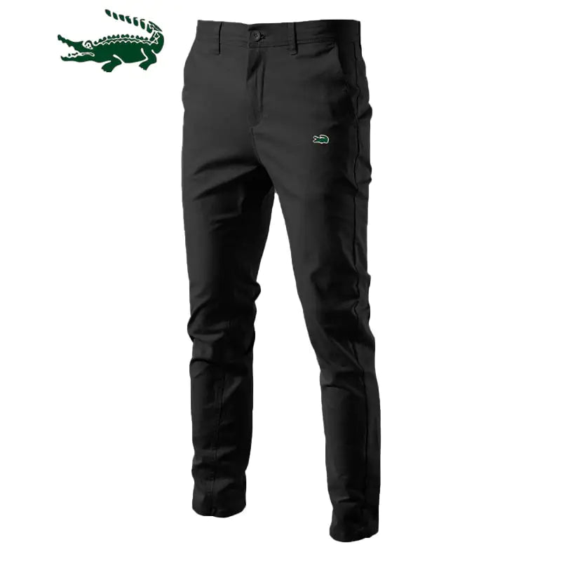 Solid Color Slim Fit Men's Pants